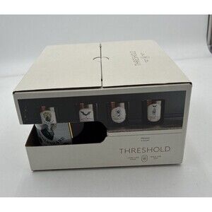 Halloween Threshold Drinking Glasses Vampire Blood Bats Set Of 4